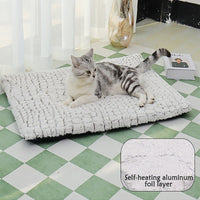 HKM-007251 Warm Pet Pad Winter Sleep Fleece Dog Bed Comfortable Cat Nest
