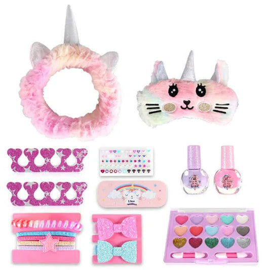 KTX-007379 Kids Makeup Toy Set with Nail Polish and Manicure Accessories for Girls, Ages 2-13
