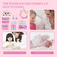 HKM-007379 Kids Makeup Toy Set with Nail Polish and Manicure Accessories for Girls, Ages 2-13