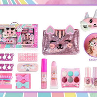 HKM-007379 Kids Makeup Toy Set with Nail Polish and Manicure Accessories for Girls, Ages 2-13