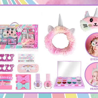 HKM-007379 Kids Makeup Toy Set with Nail Polish and Manicure Accessories for Girls, Ages 2-13