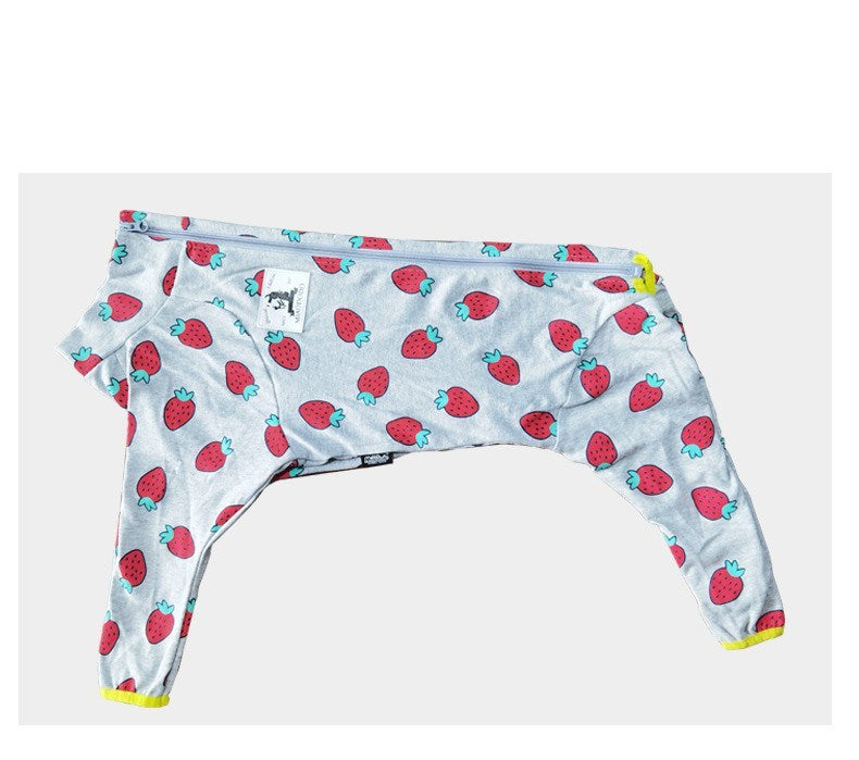 HKM-007571 Soft Cotton Printed Four-Legged Pet Shirt for Dogs and Cats