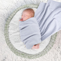 HKM-007699 Soft Cotton Gauze Hug Blanket Set - Three-Piece, Multilayer Designs, 100x100cm & 120x120cm