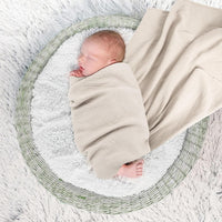 HKM-007699 Soft Cotton Gauze Hug Blanket Set - Three-Piece, Multilayer Designs, 100x100cm & 120x120cm
