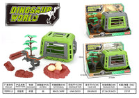 HKM-007955 Dinosaur Escape Operation Game Toy Set with Miniature Tyrannosaurus Rex and Cage for Indoor Pretend Play