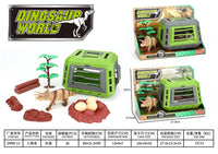 HKM-007955 Dinosaur Escape Operation Game Toy Set with Miniature Tyrannosaurus Rex and Cage for Indoor Pretend Play