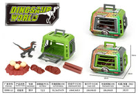 HKM-007955 Dinosaur Escape Operation Game Toy Set with Miniature Tyrannosaurus Rex and Cage for Indoor Pretend Play