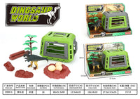 HKM-007955 Dinosaur Escape Operation Game Toy Set with Miniature Tyrannosaurus Rex and Cage for Indoor Pretend Play