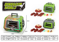 HKM-007955 Dinosaur Escape Operation Game Toy Set with Miniature Tyrannosaurus Rex and Cage for Indoor Pretend Play