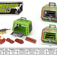 HKM-007955 Dinosaur Escape Operation Game Toy Set with Miniature Tyrannosaurus Rex and Cage for Indoor Pretend Play