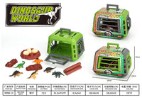 HKM-007955 Dinosaur Escape Operation Game Toy Set with Miniature Tyrannosaurus Rex and Cage for Indoor Pretend Play