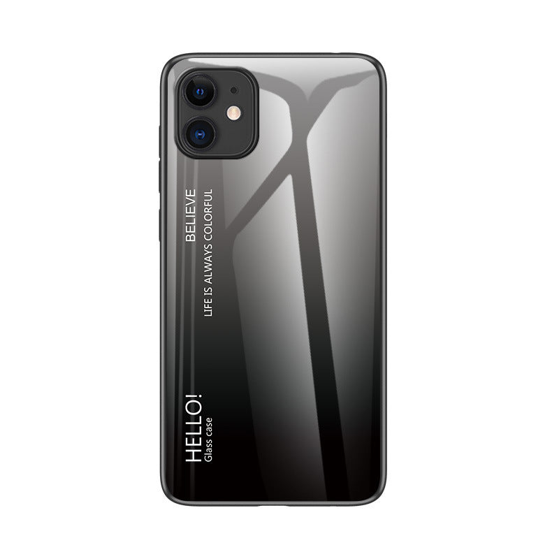 HKM-007955 Gradient Glass Back Cover for Google – TPU and PC Material, Fashionable Design