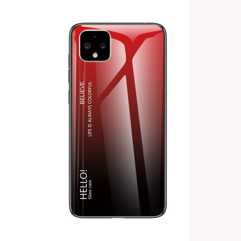 HKM-007955 Gradient Glass Back Cover for Google – TPU and PC Material, Fashionable Design