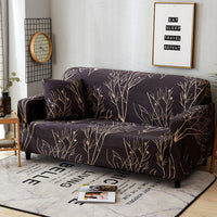 HKM-008083 Elastic Non-Slip Full Coverage Sofa Cover in Various Modern Colors for Living Room and Outdoor Use