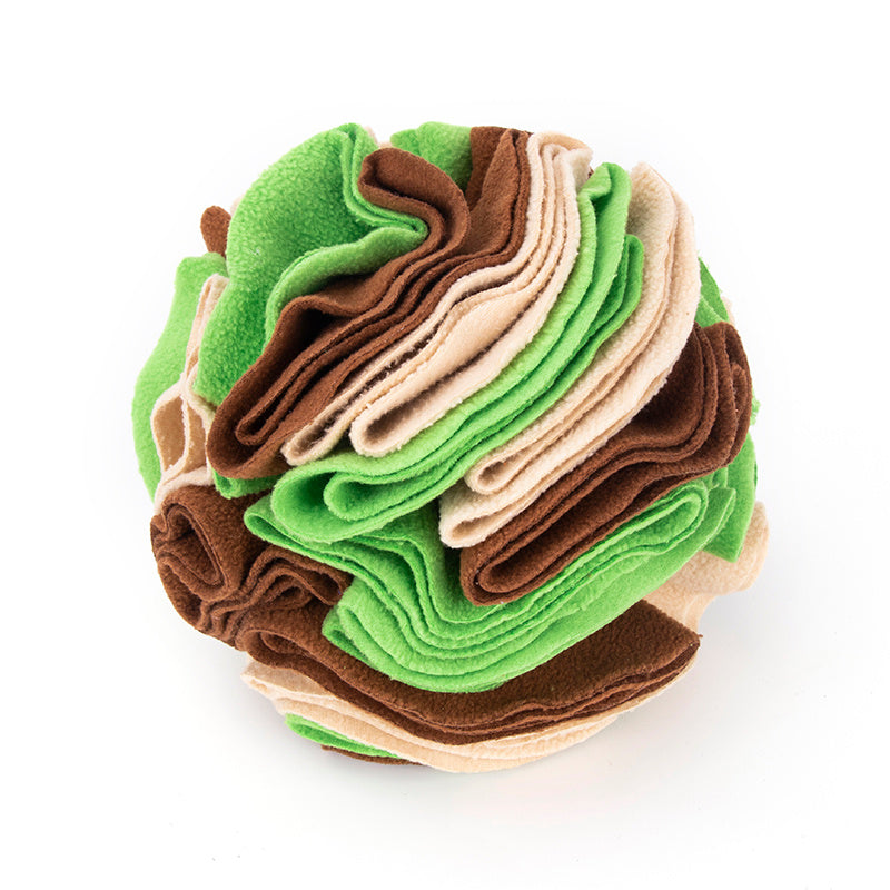 HKM-008147 Interactive Snuffle Ball for Dogs - Mental Stimulation Puzzle Toy, Portable & Washable Feeding Mat