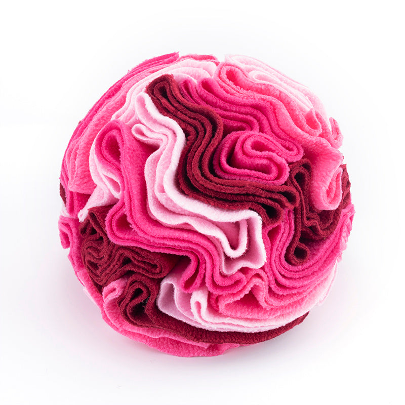HKM-008147 Interactive Snuffle Ball for Dogs - Mental Stimulation Puzzle Toy, Portable & Washable Feeding Mat