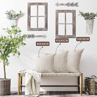 HKM-008147 Striped Canvas Pillow Cover for Sofa and Bedroom - 45x45cm