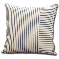 HKM-008147 Striped Canvas Pillow Cover for Sofa and Bedroom - 45x45cm