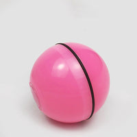 HKM-008211 LED Cat Laser Toy Ball with Replaceable Feather - USB Rechargeable Rolling Play Ball for Pet Fun