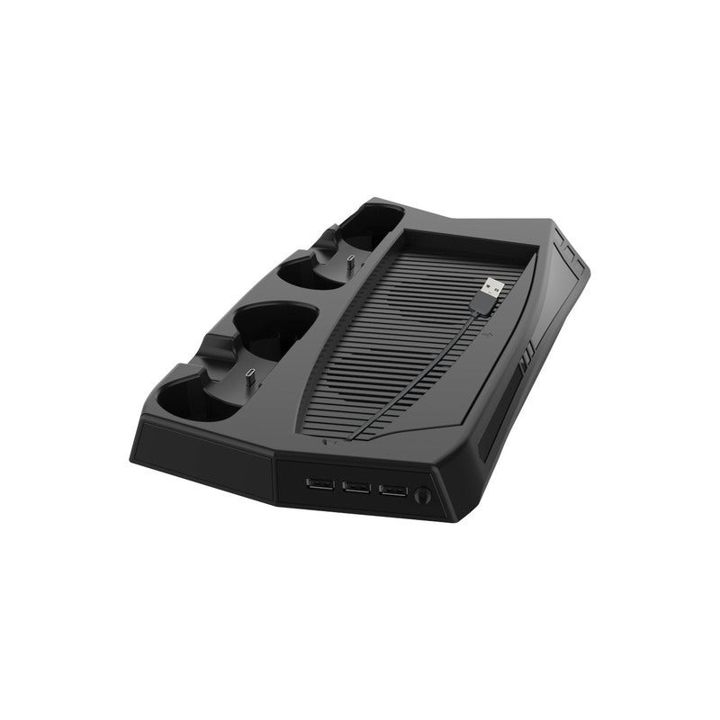 HKM-008211 PS5 Multifunctional Cooling Charging Station with USB Hub and Dual Controller Charger