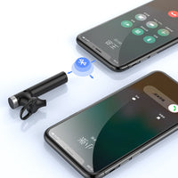 HKM-008595 Wireless Bluetooth Headset PD-BE400 with Music and Talk Time Up to 2.8 Hours, Black/White, ABS and Silicone Material