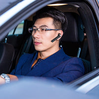 HKM-008595 Wireless Bluetooth Headset PD-BE400 with Music and Talk Time Up to 2.8 Hours, Black/White, ABS and Silicone Material