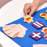 HKM-008659 Felt Finger Numbers Counting Board - Educational Toy for Early Math Learning