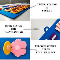 HKM-008659 Felt Finger Numbers Counting Board - Educational Toy for Early Math Learning