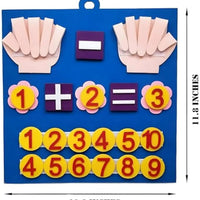 HKM-008659 Felt Finger Numbers Counting Board - Educational Toy for Early Math Learning