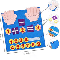 HKM-008659 Felt Finger Numbers Counting Board - Educational Toy for Early Math Learning