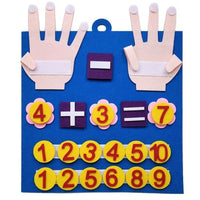 HKM-008659 Felt Finger Numbers Counting Board - Educational Toy for Early Math Learning