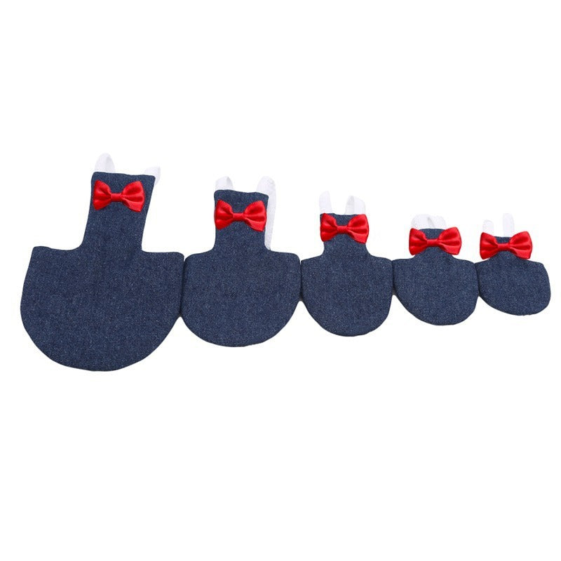 HKM-008787 Parrot Diapers in Large and Medium Sizes: Denim, Black and White Plaid, and Rose Red Options