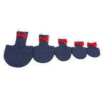 HKM-008787 Parrot Diapers in Large and Medium Sizes: Denim, Black and White Plaid, and Rose Red Options