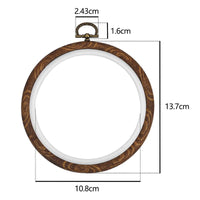 HKM-008851 Handmade Imitation Wood Grain Cross - Multiple Sizes Available (12cm, 17cm, 21cm, 25cm)