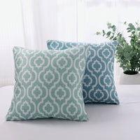 HKM-008915 Geometric Abstract Cotton and Linen Yarn-Dyed Sofa Cushion Pillowcase 45x45cm