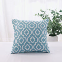 HKM-008915 Geometric Abstract Cotton and Linen Yarn-Dyed Sofa Cushion Pillowcase 45x45cm