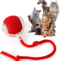 HKM-009299 Interactive Rechargeable Cat Ball Toy with Motion Sensor and Obstacle Avoidance Mechanism for Indoor Play