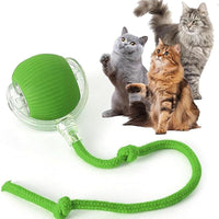 HKM-009299 Interactive Rechargeable Cat Ball Toy with Motion Sensor and Obstacle Avoidance Mechanism for Indoor Play