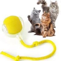 HKM-009299 Interactive Rechargeable Cat Ball Toy with Motion Sensor and Obstacle Avoidance Mechanism for Indoor Play