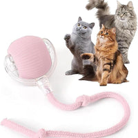HKM-009299 Interactive Rechargeable Cat Ball Toy with Motion Sensor and Obstacle Avoidance Mechanism for Indoor Play