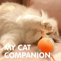 HKM-009299 Interactive Rechargeable Cat Ball Toy with Motion Sensor and Obstacle Avoidance Mechanism for Indoor Play