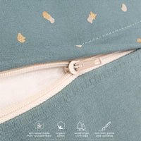 HKM-009299 Organic Cotton Pillow for Children and Pregnant Women, Ergonomic Design, Soft Polyester Filling, 38x170x25cm