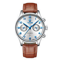 HKM-009363 Automatic Mechanical Men's Casual Watch - Waterproof, 42mm Dial, Multiple Colors Available