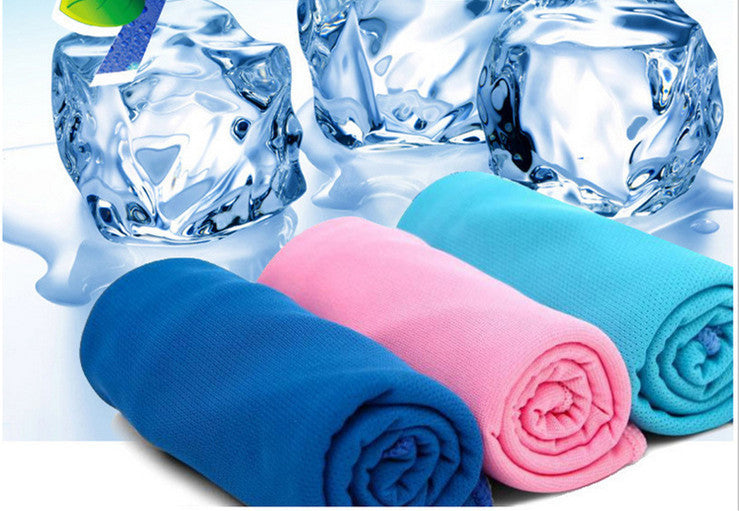 HKM-009427 Instant Cooling Sports Towel - Ice Cold Yarn, Available in Various Colors