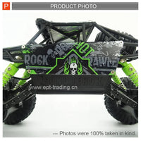 HKM-009811 4WD Electric Remote Control Off-Road Climbing RC Car Model for Ages 2-13, Green Color, 1:18 Scale