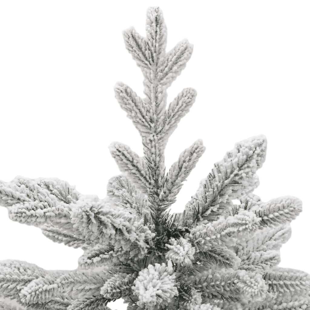 HKM-009811 Foldable Snow-Covered Artificial Christmas Tree, 150 cm with Green and White Branches