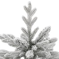 HKM-009811 Foldable Snow-Covered Artificial Christmas Tree, 150 cm with Green and White Branches