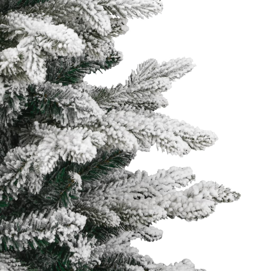 HKM-009811 Foldable Snow-Covered Artificial Christmas Tree, 150 cm with Green and White Branches