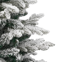 HKM-009811 Foldable Snow-Covered Artificial Christmas Tree, 150 cm with Green and White Branches