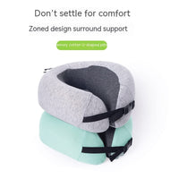 HKM-009811 U-Shaped Memory Foam Pillow with Removable Washable Cover for Travel and Home